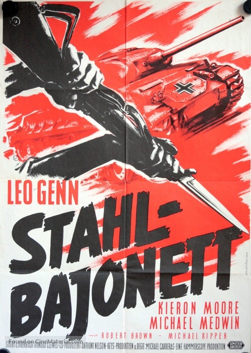 The Steel Bayonet - German Movie Poster