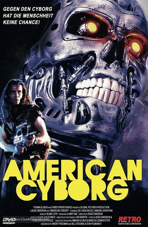 American Cyborg: Steel Warrior - German DVD movie cover