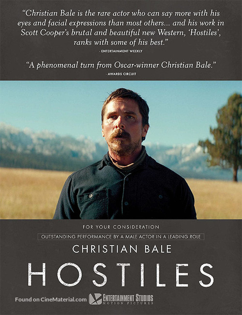 Hostiles - For your consideration movie poster
