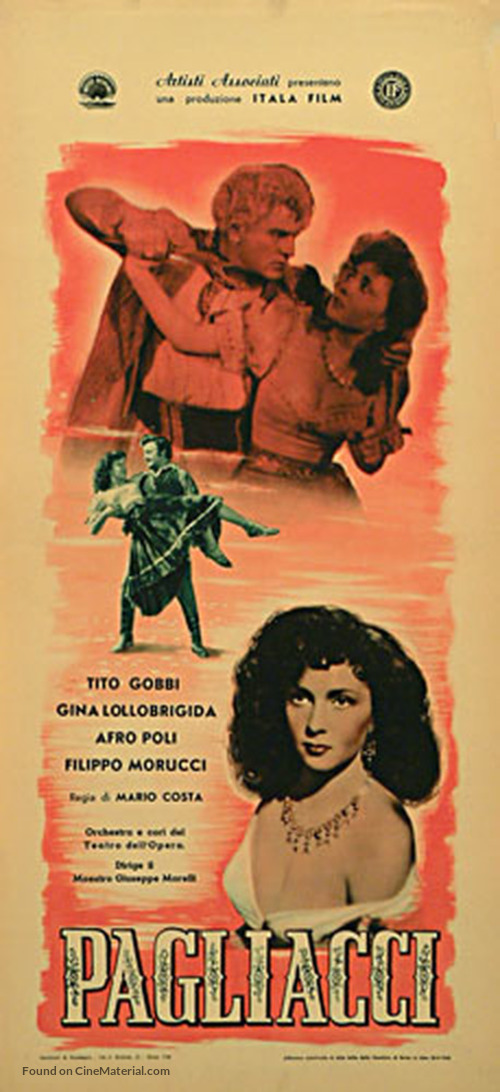 Pagliacci - Italian Movie Poster