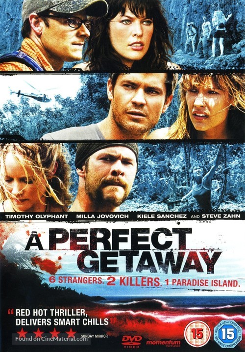 A Perfect Getaway - British DVD movie cover