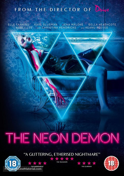 The Neon Demon - British DVD movie cover