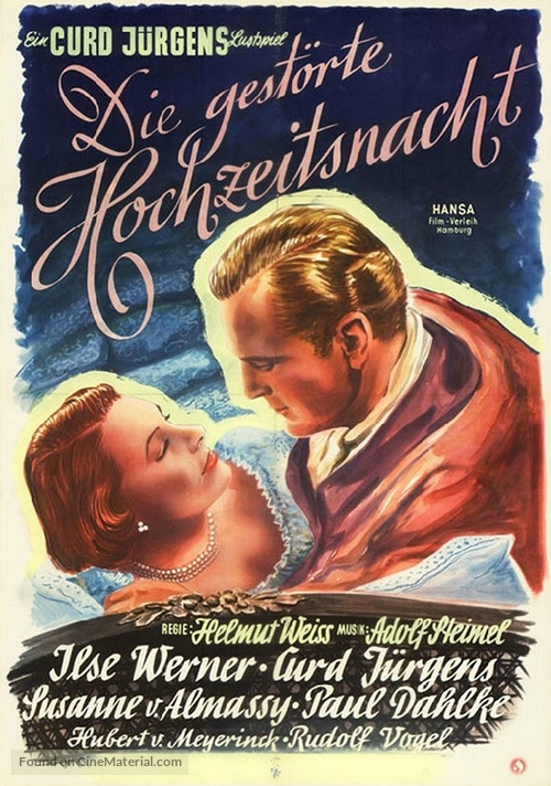 Die gest&ouml;rte Hochzeitsnacht - German Movie Poster