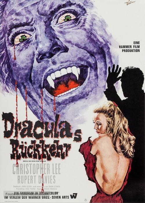 Dracula Has Risen from the Grave - German Movie Poster