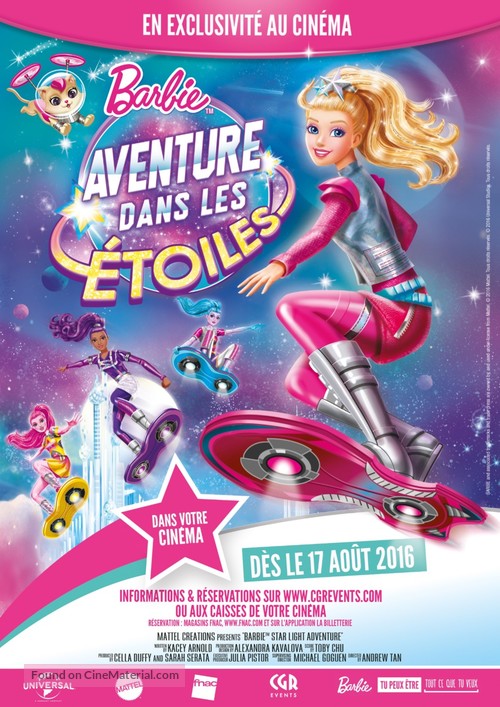 Barbie: Star Light Adventure - French Movie Poster