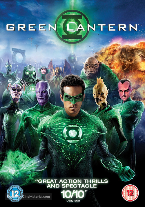 Green Lantern - British DVD movie cover