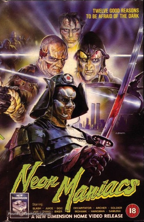 Neon Maniacs - British VHS movie cover