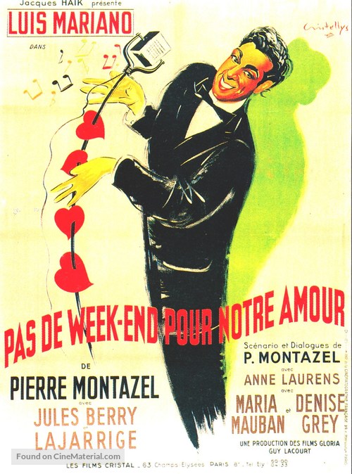 Pas de week-end pour notre amour - French Movie Poster