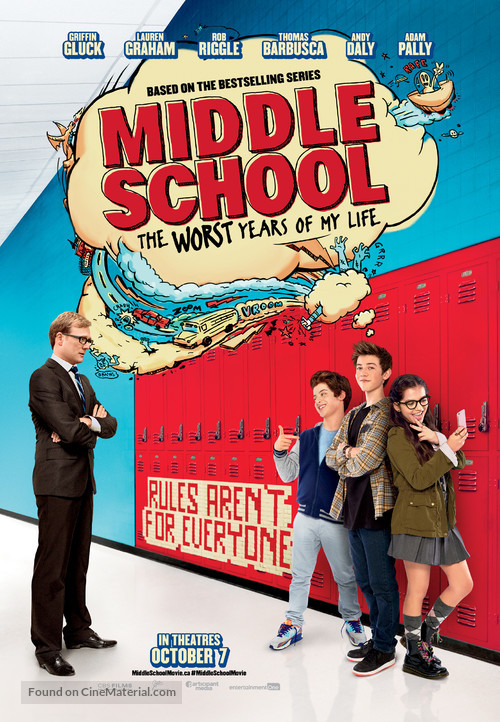 Middle School: The Worst Years of My Life - Canadian Movie Poster