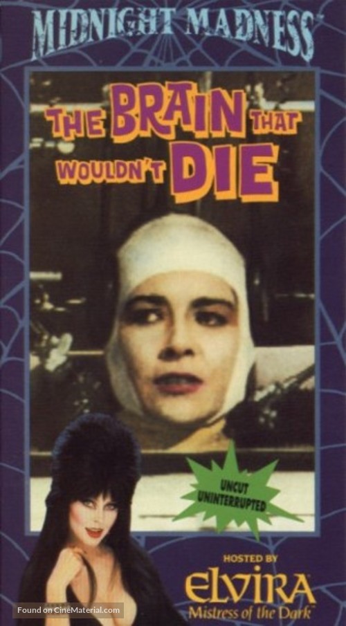 The Brain That Wouldn&#039;t Die - VHS movie cover