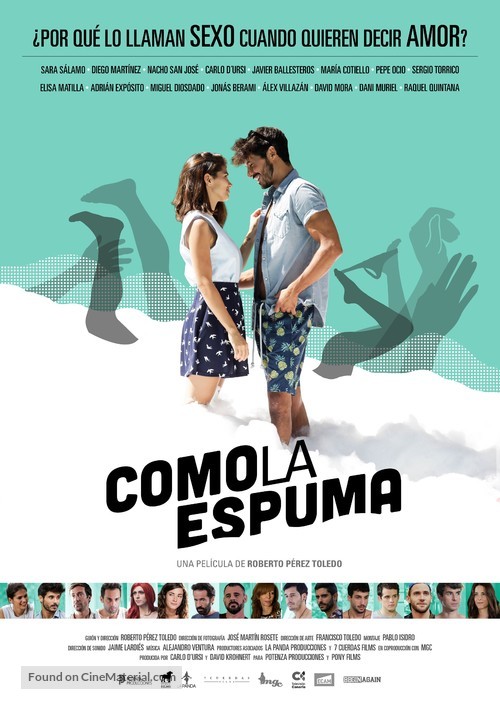 Como la espuma - Spanish Movie Poster