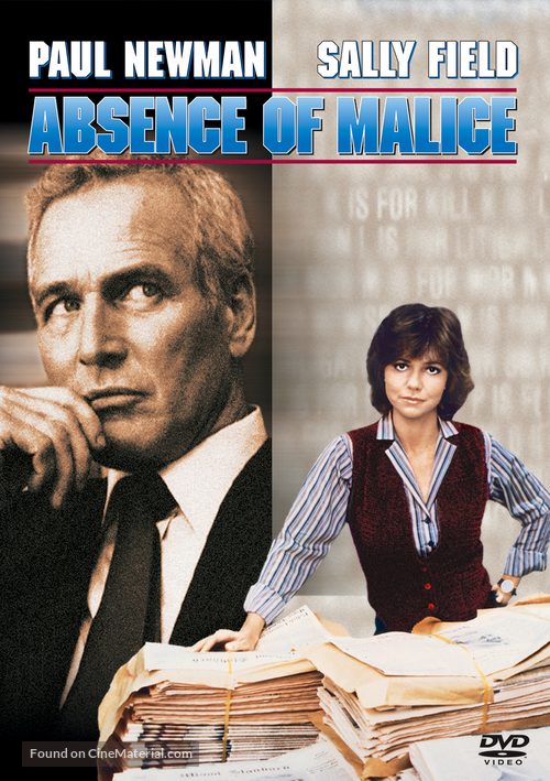 Absence of Malice - DVD movie cover