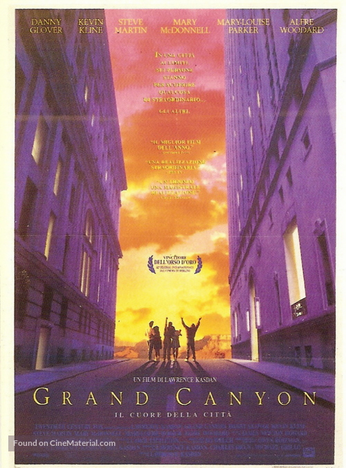 Grand Canyon - Italian Theatrical movie poster