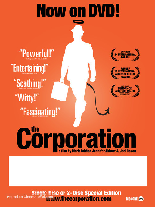 The Corporation - Canadian Video release movie poster
