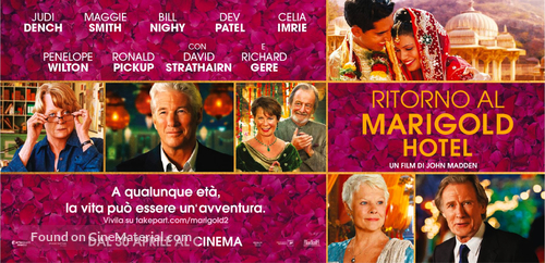 The Second Best Exotic Marigold Hotel - Italian Movie Poster