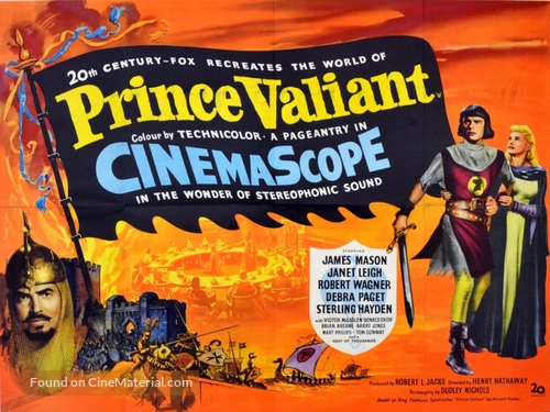 Prince Valiant - British Movie Poster