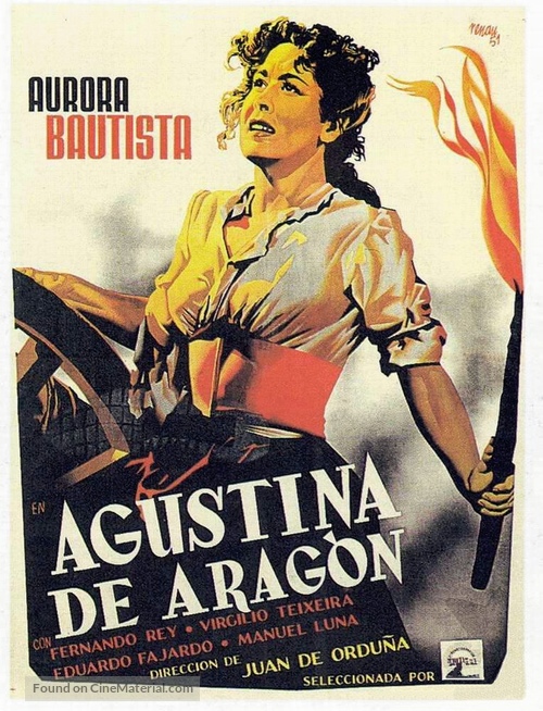 Agustina de Arag&oacute;n - Mexican Movie Poster