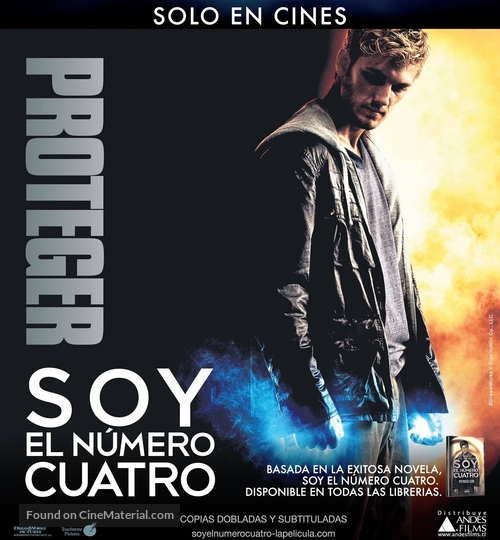 I Am Number Four - Chilean Movie Poster