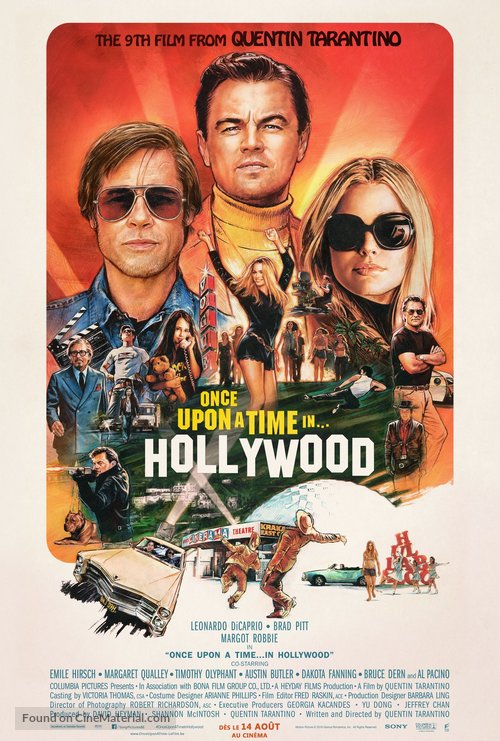 Once Upon a Time in Hollywood - Belgian Movie Poster