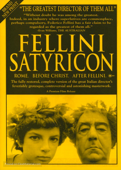 Fellini - Satyricon - Australian Movie Poster