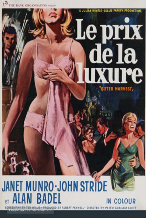 Bitter Harvest - French Movie Poster