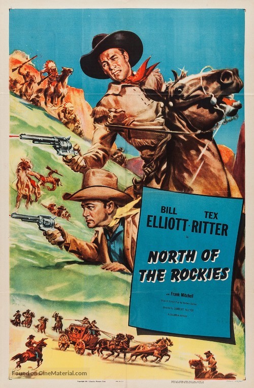 North of the Rockies - Re-release movie poster