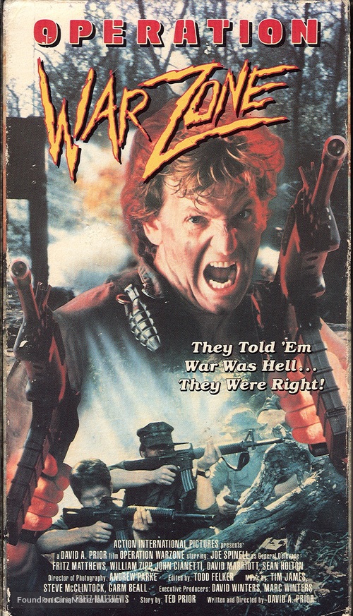 Operation Warzone - VHS movie cover