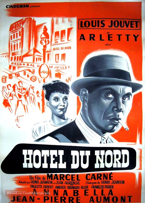 H&ocirc;tel du Nord - French Movie Poster