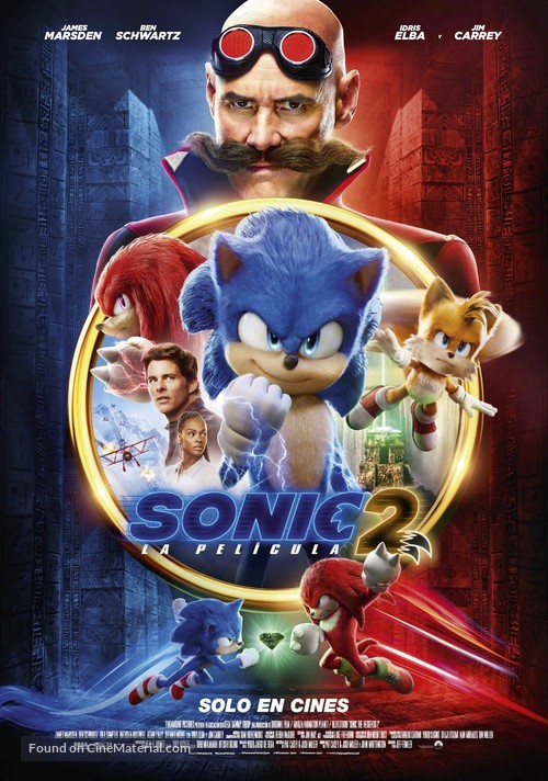 Sonic the Hedgehog 2 - Spanish Movie Poster