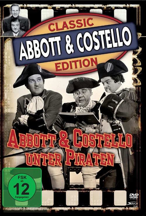 Abbott and Costello Meet Captain Kidd - German Movie Cover