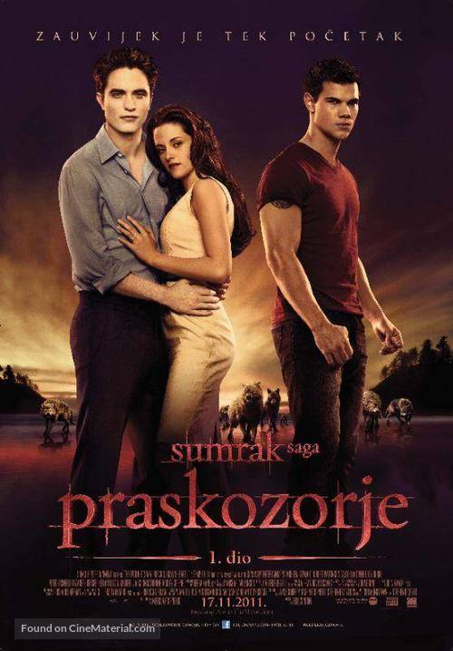 The Twilight Saga: Breaking Dawn - Part 1 - Croatian Movie Poster