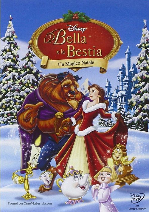 Beauty and the Beast: The Enchanted Christmas - Italian DVD movie cover