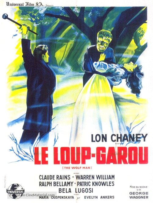 The Wolf Man - French Movie Poster