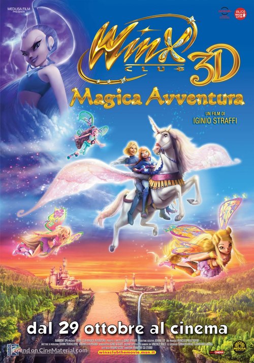 Winx Club 3D: Magic Adventure - Italian Movie Poster