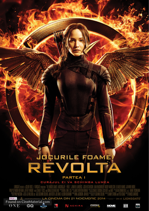 The Hunger Games: Mockingjay - Part 1 - Romanian Movie Poster