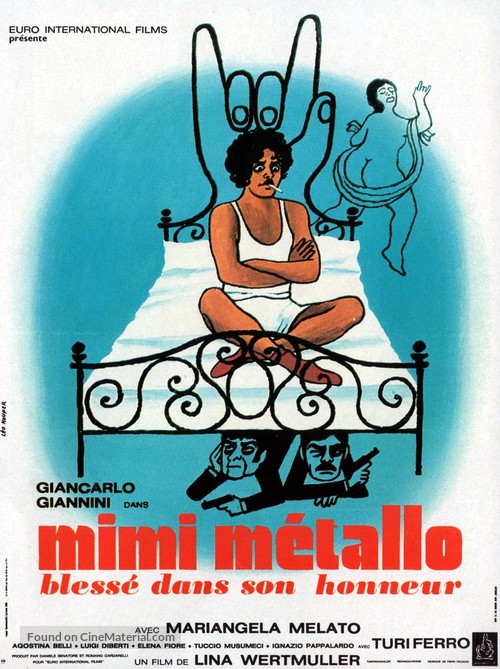 Mim&igrave; metallurgico ferito nell&#039;onore - French Movie Poster