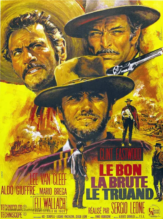 The Good, the Bad and the Ugly - French Movie Poster