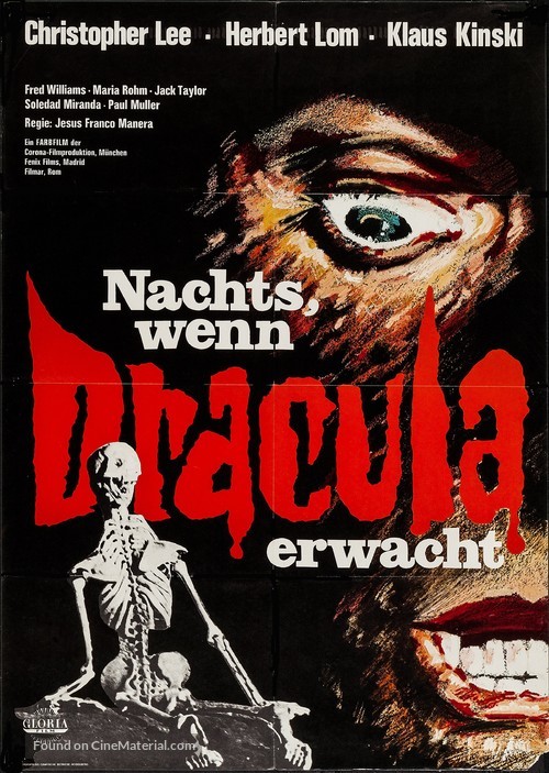 Nachts, wenn Dracula erwacht - German Movie Poster