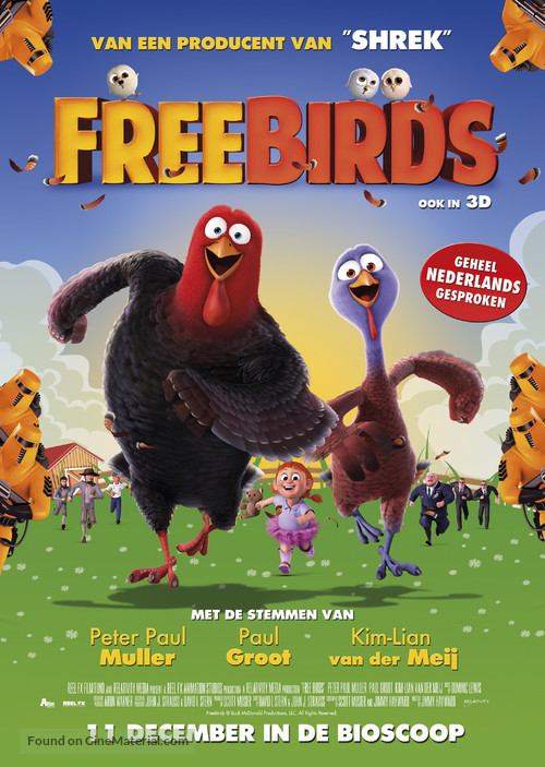 Free Birds - Dutch Movie Poster
