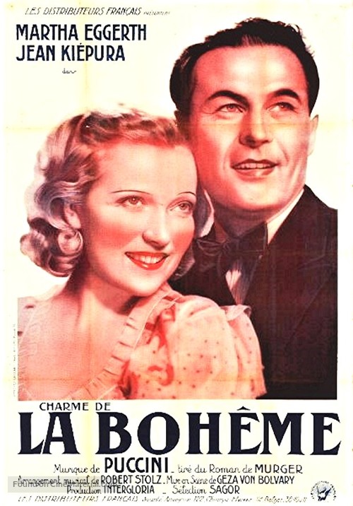 Zauber der Boheme - French Movie Poster