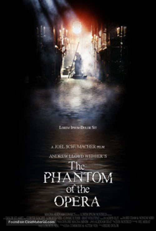 The Phantom Of The Opera - Concept movie poster