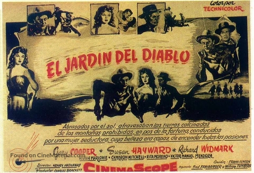 Garden of Evil - Spanish Movie Poster