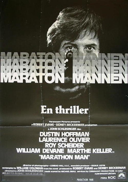 Marathon Man - Swedish Movie Poster