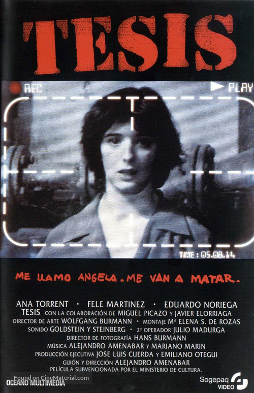 Tesis - Spanish VHS movie cover