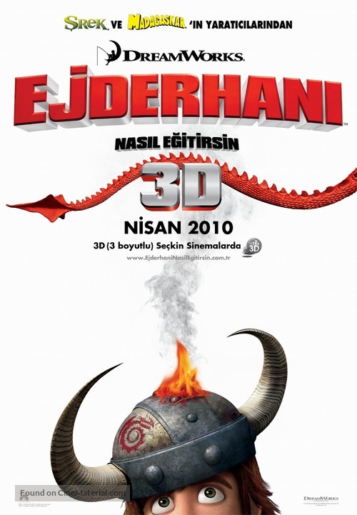 How to Train Your Dragon - Turkish Movie Poster