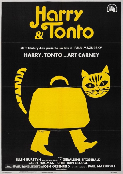 Harry and Tonto - Italian Movie Poster