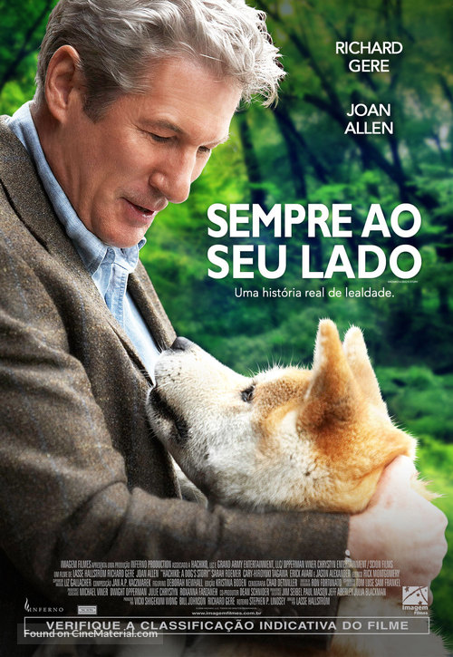 Hachi: A Dog&#039;s Tale - Brazilian Movie Poster