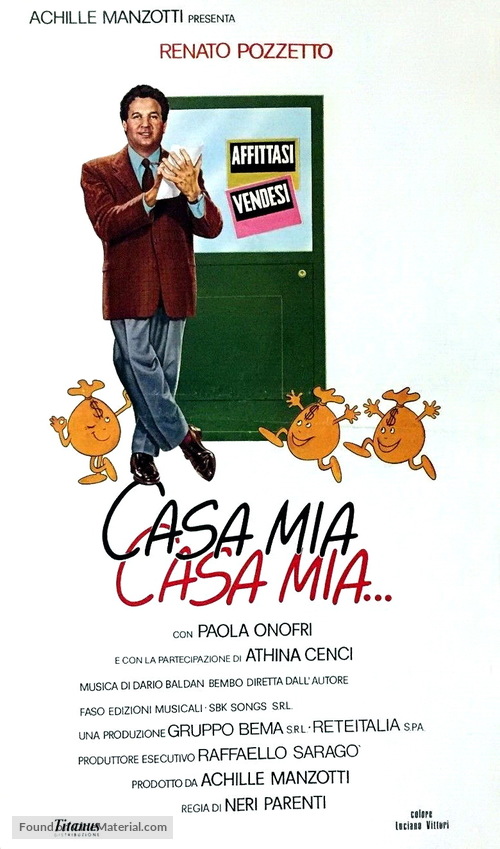 Casa mia, casa mia... - Italian Movie Poster