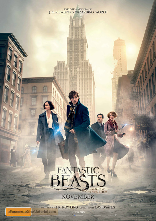 Fantastic Beasts and Where to Find Them - Australian Movie Poster