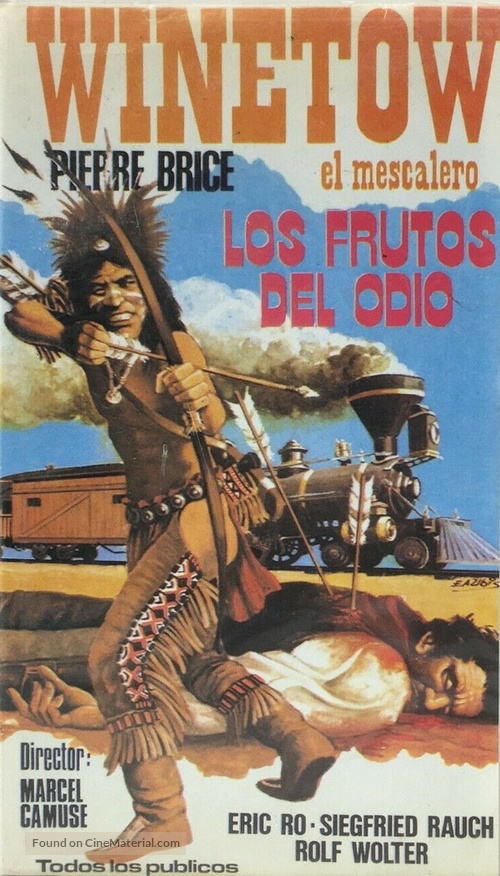 &quot;Winnetou le mescalero&quot; - Spanish VHS movie cover